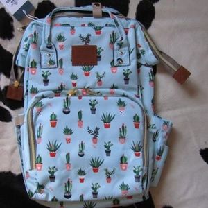 BLUE ABSTRACT & LEOPARD PATTERN & Cactus BACK